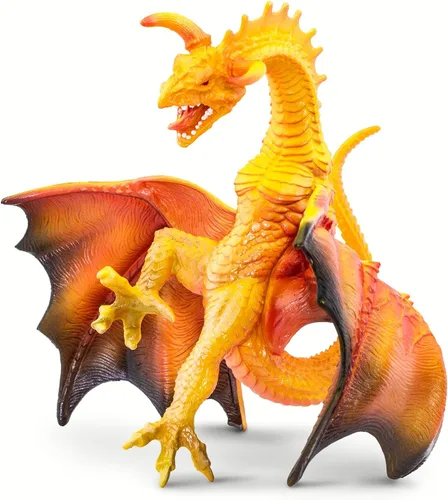 Miniatura 5 de Safari Ltd. Figura de dragón de lava, figura detallada de modelo de plástico de 7.5 pulgadas, divertido juguete de fantasía para niños, niñas