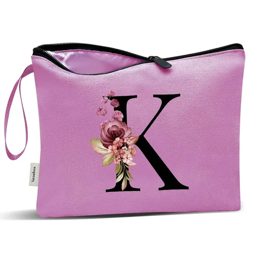 Miniatura 91 de Vavabox A-Z Bolsa de Maquillaje Personalizada, Regalos de Cumpleaños para Mujeres y Mamá, Regalos para la Mejor Amiga, Bolsa de Cosméticos