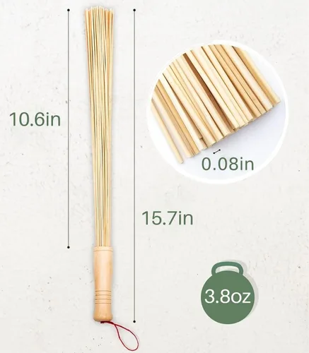 Miniatura 4 de Masaje de bambú escoba para sauna y banya - Masajeador relajante para celulitis - Herramientas de masaje asiáticas para spa