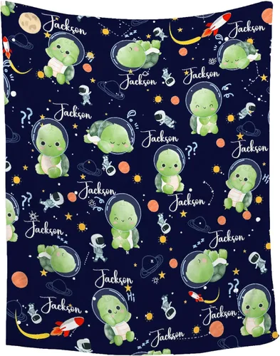 Miniatura 34 de Manta de bebé personalizada de Sandilya para niñas y niños, manta de bebé personalizada con dinosaurio, manta envolvente para niños pequeños, bebés