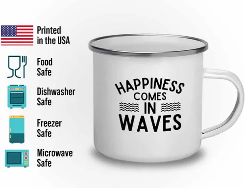 Miniatura 2 de Taza de surfing camper de 12 onzas – Viene en olas – Regalos para entusiastas del surf, deportes acuáticos, tabla de surf, atletismo, pasatiempos