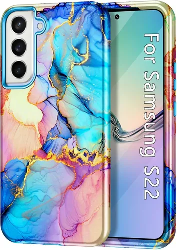 Miniatura 11 de Lamcase Funda para Galaxy S24 FE, resistente a prueba de golpes, híbrida de policarbonato duro, TPU suave, protección contra caídas de tres capas