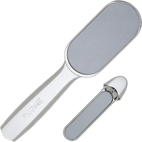 World's Best - Lima de pedicura 2 en 1, lima de pie de vidrio grabado con láser nano y removedor de callos - raspador para talones agrietados,
