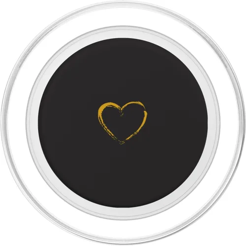 Miniatura 2 de PopSockets PopGrip estándar de corazón dorado negro