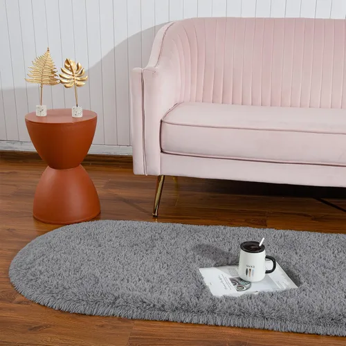 Miniatura 4 de Softlife Alfombras Esponjosas para Dormitorio, Alfombra de Área Peluda Bonita para Niñas y Niños Habitación de Bebé Decoración del Hogar, 2 x 5 Pies