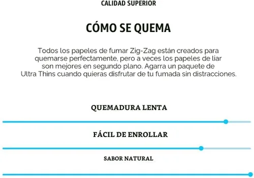 Miniatura 5 de ZIG-ZAG Papel de liar 1 ¼ ultrafino (6 folletos) - 32 hojas cada uno - Papel de liar de combustión lenta