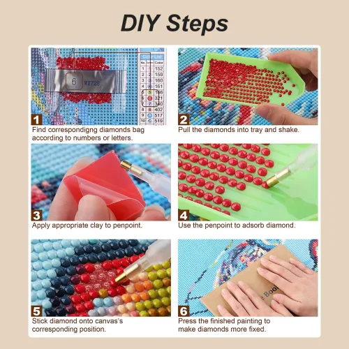 Miniatura 6 de hill froeistung Kits de pintura de diamantes de tortugas 5D para adultos, arte de diamantes de estrella de mar para principiantes, pintura