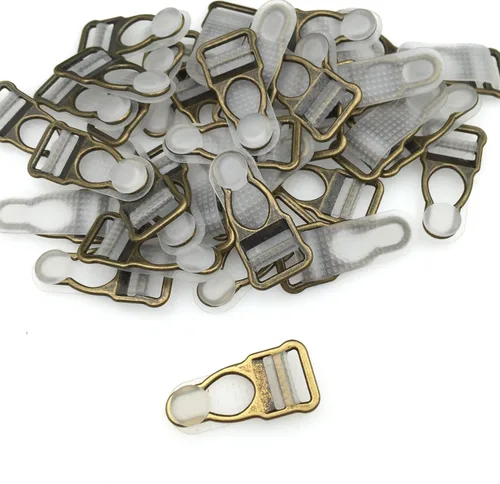 Miniatura 2 de VEVESI 1/2" liguero clips ligas extremo hebilla para hacer piezas de ropa DIY/accesorios de reemplazo, Bronce antiguo