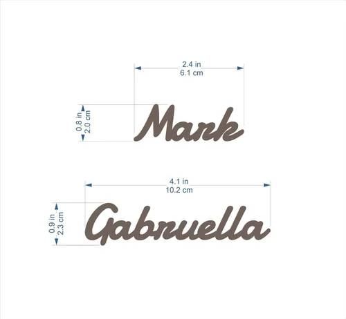 Miniatura 3 de Elegantes tarjetas de lugar de madera para bodas o fiestas de cumpleaños