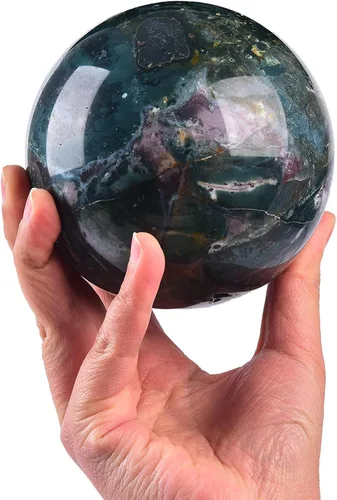 Miniatura 146 de JIC Gem Esfera de cristal de cuarzo Pietersite, bola de cristal decorativa azules y marrones dorados para meditación, decoraciones de mesa