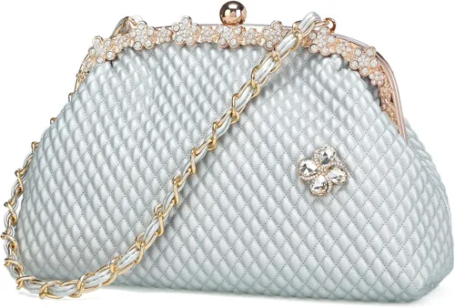 BGMIX Bolsos de noche de las mujeres Bolsos de fiesta Carteras de boda Totes Satchel Monedero de noche Bolso de embrague grande