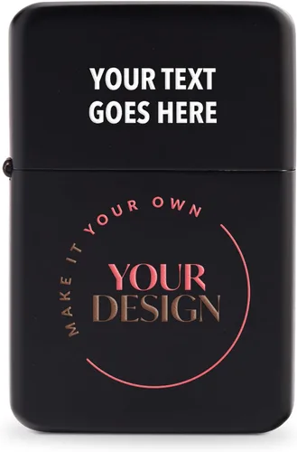 Miniatura 12 de WEDDINGSTAR Encendedor personalizado grabado de metal negro plomizo a prueba de viento, grabado con monograma personalizable, recargable