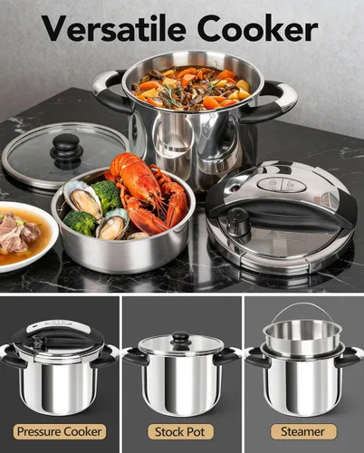 Miniatura 6 de MICHELANGELO Olla a presión de acero inoxidable, 6L