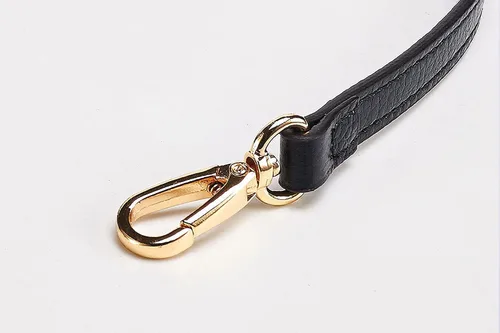 Miniatura 4 de LIVE UP Correa de Bolso de Cuero Genuino de Grano Completo Repuesto para Bolsos Cruzados y Carteras 1# negro