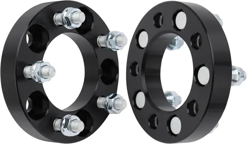 Miniatura 34 de IRONTEK Espaciadores de rueda de 0.157 x 4.000 in, espaciadores forjados reales de 2 pulgadas con orificio de cubo de 2.697 in M12x1.25 pernos aptos