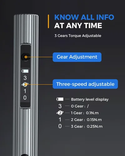 Miniatura 7 de LIFEGOO - Mini destornillador eléctrico, juego de destornilladores de precisión 58 en 1 con 50 puntas magnéticas, pantalla digital, kit