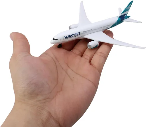 Miniatura 5 de Avión de juguete Daron – WestJet Airlines – Avión de juguete modelo de metal fundido a presión con piezas de plástico para niños de 3 años