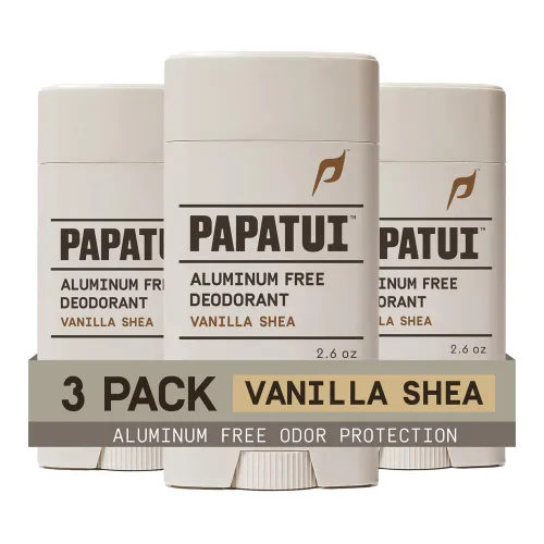 PAPATUI by Dwayne Johnson Desodorante sin aluminio para hombres, protección de olores, absorción de humedad, fórmula nutritiva para la piel,