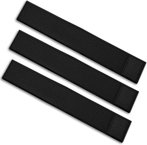 Miniatura 14 de Alfombrilla de goma para derrames (1) – 24 x 4 pulgadas, resistente antideslizante, accesorios profesionales para barman – Suministros esenciales