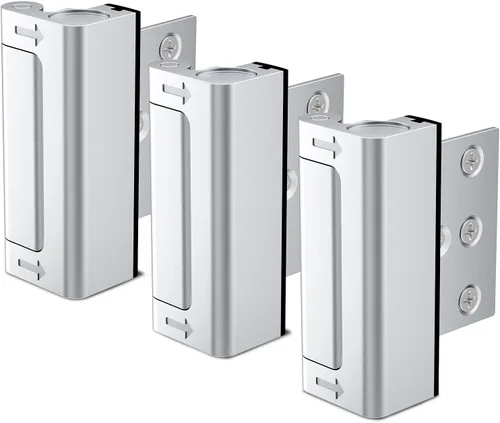 3 piezas cerradura de refuerzo de puerta, cerraduras de puerta para seguridad de niños, cerraduras de seguridad para puertas desde el interior, Tono