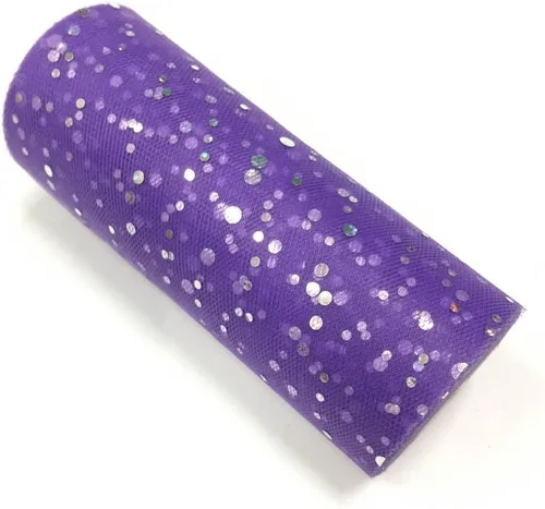 Miniatura 41 de Rollo de tul con lentejuelas con purpurina, decoración de boda, suministros de organza para fiestas de cumpleaños, carrete de tela, vestido tutú