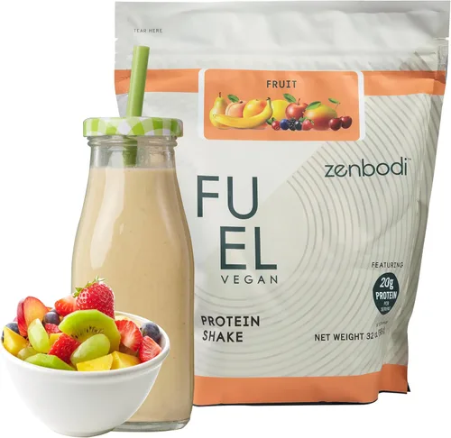 Fuel Vegan Protein Powder Fruit Flavor - 21g of Protein Each Serving, Delicious Plant-Based Blend for Muscle Growth, Crafted from Pea, with Vegan