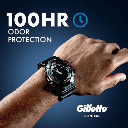 Miniatura 3 de Gillette Antitranspirante clínico y desodorante para hombres, protección contra el sudor y el olor 100HR, frescura de larga duración, tecnología
