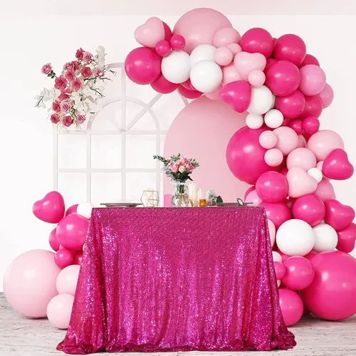 Miniatura 111 de PartyDelight Mantel de lentejuelas redondo de 50 pulgadas, color dorado claro, adorno de mesa para decoración de bodas, fiestas, cumpleaños