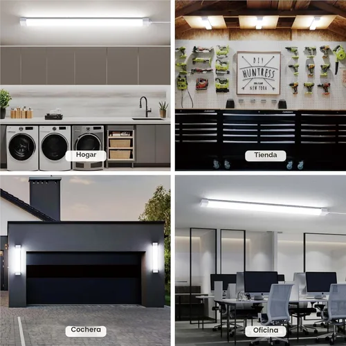 Miniatura 7 de ONIDEK Luces para debajo del gabinete con enchufe. 3000K-6500K atenuación y color. con panel de control inalámbrico y control remoto. 15 W 1500 lm