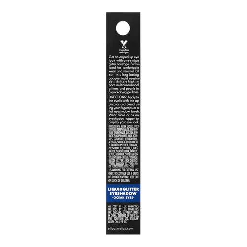 Miniatura 2 de e.l.f. Sombra de ojos líquida con purpurina, larga duración, secado rápido, opaca, sombra de ojos a base de gel para crear un aspecto de ojos Ojos