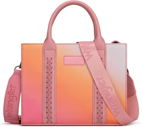 Miniatura 10 de Bolso tote mediano Wrangler para mujer, bolsos de diseñador, bolsos de mano con asa superior y correa