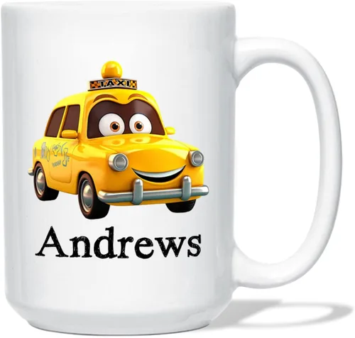 Miniatura 15 de Taza de café de avión personalizada con nombre de los niños, taza de café de avión personalizada de 11 onzas y 15 onzas, taza de cerámica blanca