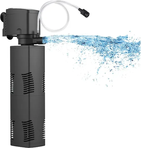 Miniatura 11 de Bomba de estanque de filtración de 660 GPH, bomba de agua sumergible de sumidero con filtro de esponja, 8 pies de elevación alta, silenciosa