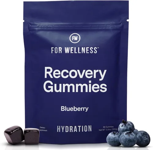 Miniatura 10 de For Wellness Recovery Gummies Restore Suplementos de energía de cereza ácida con electrolitos para el dolor muscular, rendimiento y recuperación