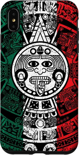 Miniatura 10 de Funda de la bandera de México con calendario azteca maya para iPhone 11