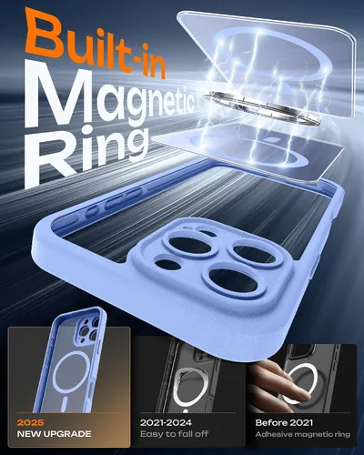 Miniatura 343 de TOCOL Funda para iPhone 11, compatible con Magsafe, protección completa de cámara, imanes integrados, protección contra caídas, funda translúcida