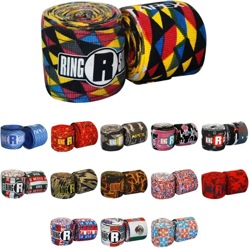 Miniatura 5 de Ringside Apex 180” Boxing Hand Wraps Pair - Durable, Elastic Training Wraps with Hook & Loop Closure, Multi-Color Options, Perfect for MMA, Muay