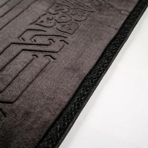 Miniatura 6 de Alfombra de oración – Alfombra turca Janamaz Sajada de felpa suave para hombres y mujeres, alfombrilla de oración lisa y sólida, regalo de Ramadán