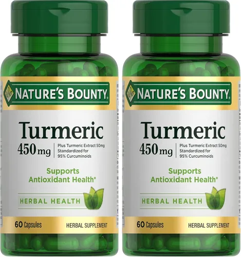 Miniatura 7 de Nature's Bounty Tapones de curcumina de cúrcuma, 60 quilates, verde (15417)