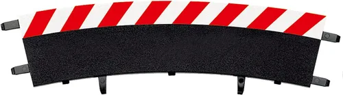 Carrera 20020566 Hombro exterior alto curva 3/30 ° (6), pieza final (2) ranura accesorio de pista de coche