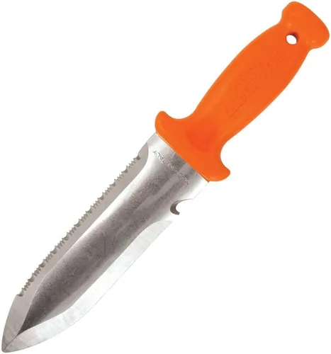 Miniatura 2 de A.M. Leonard Deluxe - Cuchillo para suelo, color naranja, Hori Hori con hoja SS de 6 pulgadas