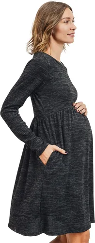 Miniatura 2 de HELLO MIZ Vestido de punto de maternidad con bolsillo para mujer