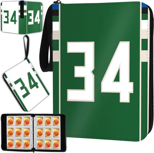 Miniatura 10 de Carpeta de tarjetas de baloncesto con mangas, 400 bolsillos, tarjetero de baloncesto #30 para tarjetas intercambiables, organizador de carpetas
