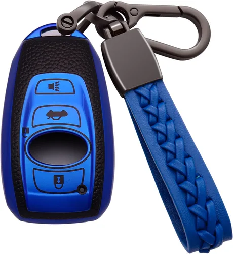 para Subaru Funda para Llavero de TPU Suave con Soporte para Llavero de 360 Grados Compatible con Subaru Forester CrossTrek Outback WRX Ascent BRZ