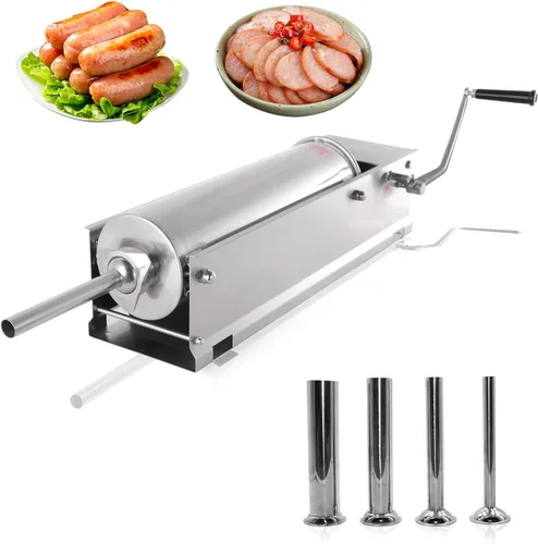 Miniatura 10 de Hakka - Llenador de carne vertical de acero inoxidable de 22 libras (10 L)