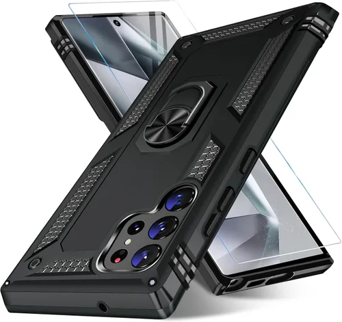 Miniatura 81 de Vaki Funda para Samsung Galaxy S22 5G con protector de pantalla integrado de grado militar, cubierta dura y resistente, funda resistente para Galaxy