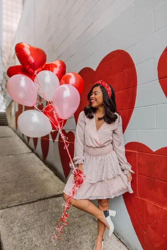 Miniatura 4 de Diademas de corazón para el día de San Valentín para mujer, accesorios para el día de San Valentín, diadema anudada con corazones con cuentas