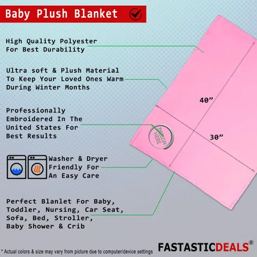 Miniatura 2 de Fastasticdeals Ropa de cama de bebé para niños y niñas, diseño de estrella de David Jewish B poliéster Texto y nombre personalizados rosa aquí