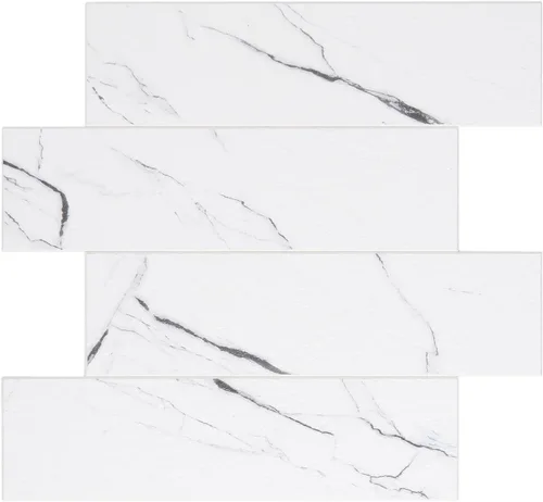 Miniatura 19 de Avant Decor 8 azulejos Azulejos de metro grandes compuestos de piedra Azulejos de cocina para despegar y pegar Azulejos de pared adhesivos