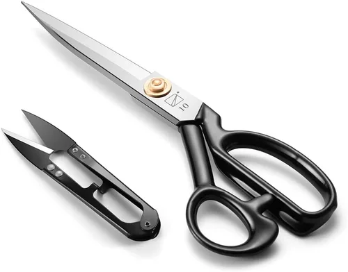 Miniatura 10 de Tijeras de costura, tijeras de costura de tela de 9 pulgadas, tijeras de alta resistencia, corte afilado para manualidades, cuero, costura